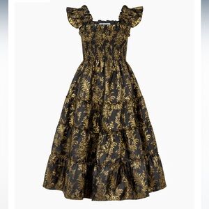 Hill House Home Ellie Nap Dress - moody bird brocade | XS